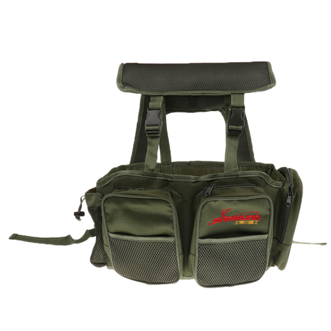 Sea Fishing Tackle Seat Box Fishing Backpack Fishing Stool Seat Box Carrier ► Photo 1/6