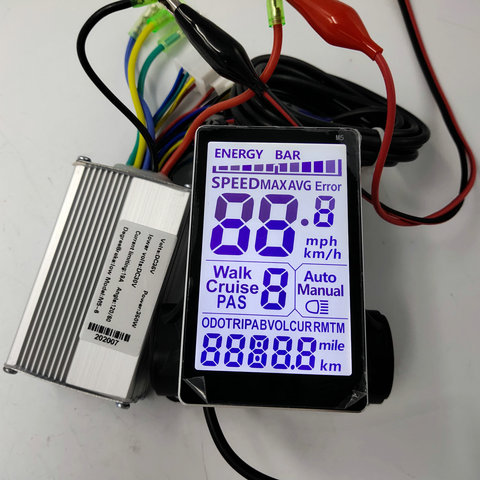 vertical LCD display M5&switch+BLDC controller 24v36v48v60v 250w350w for electric bike scooter MTB tricycle manual control panel ► Photo 1/6