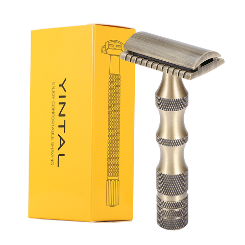 Double Edge Safety Razor Metal Classic Manual Single Blade Razor Heavy Duty Handle ShaverWet Shaving Tool ► Photo 1/6