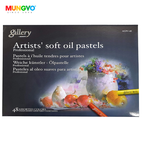 Artists Soft Oil Pastels - 12 Assorted Colors, Mopv-12