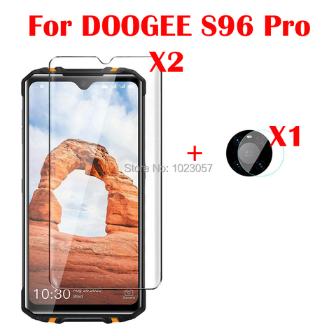 3-in-1 Camera Tempered Glass On For Doogee S96 Pro ScreenProtector Glass for Doogee S96 2.5 D Glass ► Photo 1/6