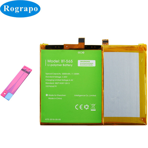 New 3000mAh BT-565 BT-566 Replacement Battery For LEAGOO KIICAA Mix T5 T5C BT565 BT566 Mobile Phone +track code ► Photo 1/4