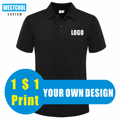 WESTCOOL Summer Casual Men And Women Short-Sleeved Polo Shirts Custom Logo Embroidery Printing Personalized Design Tops ► Photo 1/6