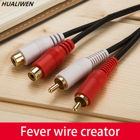 2RCA to 2 RCA Male to Male Audio Cable Gold-Plated RCA Audio Cable 1.8m for Home Theater DVD TV Amplifier CD Soundbox ► Photo 1/6