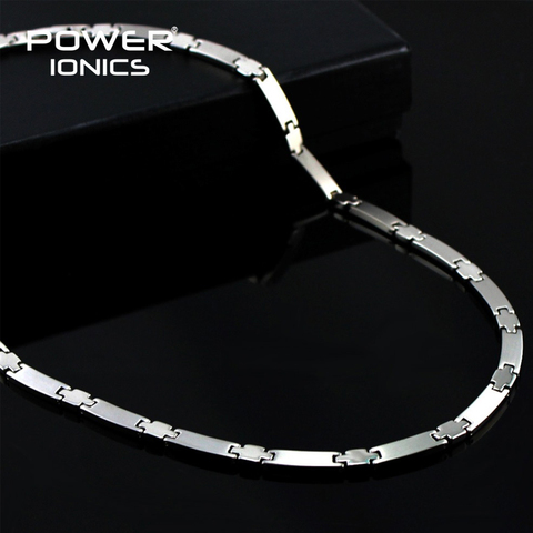 Power Ionics Genuine 100% Titanium 99.999% Germanium Necklace Balance w/ Retail Box PT030 ► Photo 1/5