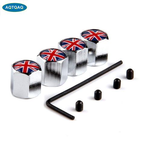 4Pcs/Set Classic MINI Anti-theft Chrome Car Wheel Tire Valve Stem Cap For Car/Motorcycle,Air Leakproof And Protection Your Valve ► Photo 1/6