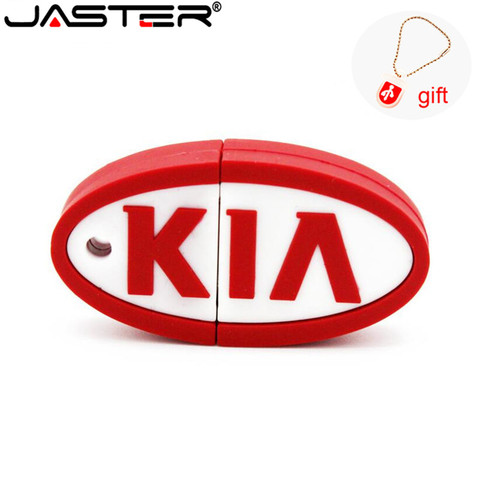 JASTER KIA pen drive silicone car key 4GB 8GB 16GB 32GB 64GB bulk cartoon usb drive pendrive usb flash drive memory stick gift ► Photo 1/5