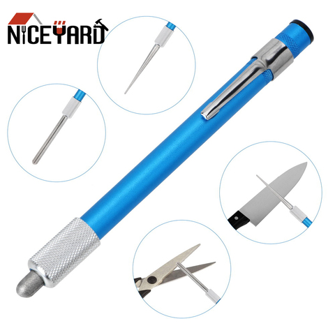 Pen Shape  For Fishhook Knife Diamond Plated Carbon Steel Knife Sharpener  Grindstone  Outdoor Tool 1 piece ► Photo 1/6