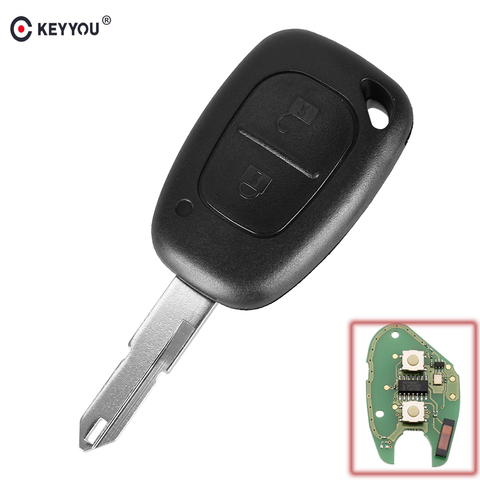 KEYYOU Car Remote Key Fit for Renault VIVARO MOVANO TRAFFIC MASTER KANGOO PCF7946 Chip 433MHZ NE72 Blade ► Photo 1/5