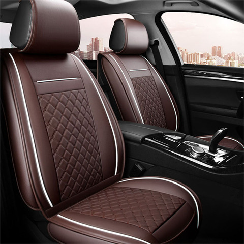 Leather Car Seat Covers for Renault Arkana Megane 4 Kangoo Logan 2 Duster Logan Laguna 2 Espace Twingo Kaptur Seat Cushion Cover ► Photo 1/6