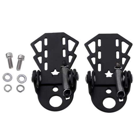 1 Pair Bike Pedals, Rear Seat Foldable Footrest Pedals for Muntain Bike Bicycle Accessories,Black ► Photo 1/6