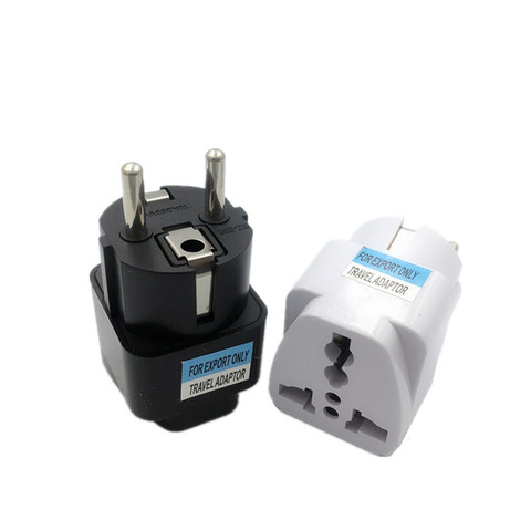 1pcs Universal EU Plug Adapter International AU UK US To EU Euro KR Travel Adapter Electrical Plug Converter Power Socket ► Photo 1/4
