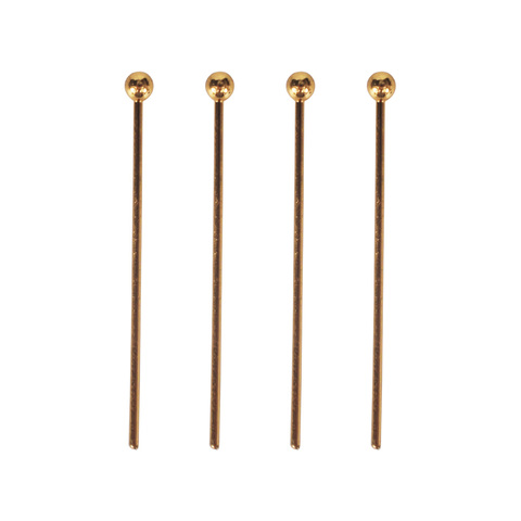 100Pcs/Lot Gold Silver Color Stainless Steel Earrings Findings Ball Head Pins Diy Headpins For Jewelry Making Supplies ► Photo 1/6