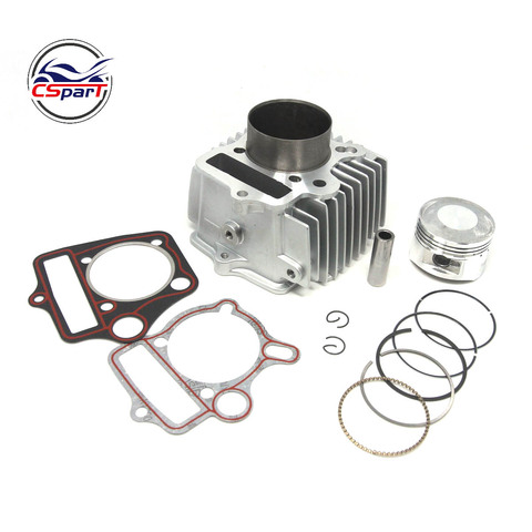 54mm 125CC Aluminum Alloy big bore kit  Cylinder set for Dirt Bike ATV Honda C100 C110 CT100 JH110 DY110 QJ110-9 ZS110 152FMH ► Photo 1/5