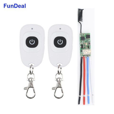 433MHz Wireless RF Remote Control Switch Mini Small Relay Circuit Module DC Power LED Lamp Controller Micro Receiver Transmitter ► Photo 1/6