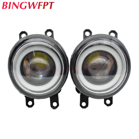 2pcs LED Fog Lights + Angel eye Fog Lamp Assembly For Toyota Corolla Avensis Camry Ractis Verso RAV 4 2003-2014 ► Photo 1/6