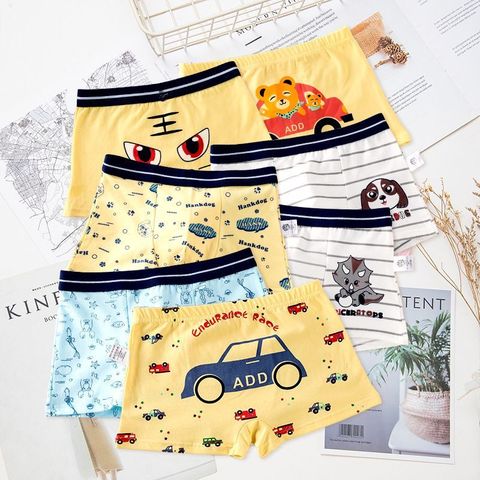 12Pcs/Lot Cotton Underwear For Boys/ Cute Cartoon Baby Boxer/ Children Underpants Shorts 2-10Y ► Photo 1/6