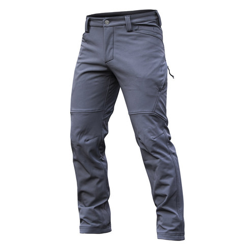 Men Tactical Trousers Plus Fleece Thick Windproof Waterproof Stretch Outdoor Hiking Pants Winter Softshell Black Gray Warm Pants ► Photo 1/6