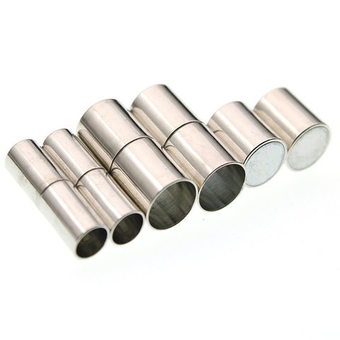 10pcs Strong Magnetic Clasps fits 3/4/5/6/7/8/12/15mm Round Leather Cord Bracelets Necklaces Connectors End Caps Jewelry Making ► Photo 1/1