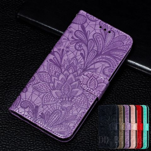 3D Embossing Fashion Case For Huawei Y5 Lite Y7 Y6 2022 Y9 Prime 2022 P30 Lite Nova 5T Mate 30 20 Pro flower Leather wallet Case ► Photo 1/6