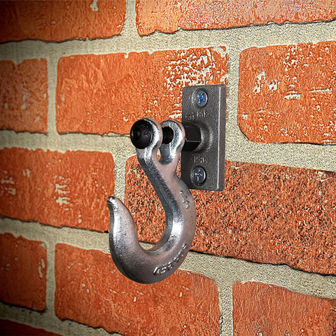 Vintage Heavy Industrial Loft Pipe Wall Hook Interior Decor Bathroom Decor Steampunk Decor Wall Hook Hat Rack Holder Coat Hanger ► Photo 1/2