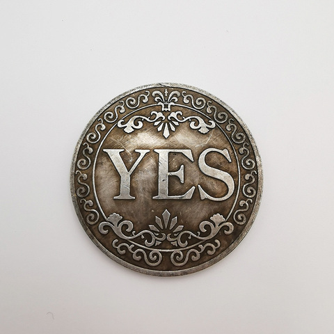 Yes or No Commemorative Coin Lucky Coin Yes NO Letter Coin Collection Art Commemorative Coin Magic Toy Coin ► Photo 1/6