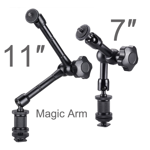 Metal Magic Arm Super Clip Crab Clamp Articulating Holding Arms for Flash LCD Monitor LED Video Light SLR DSLR Camera Accessory ► Photo 1/6