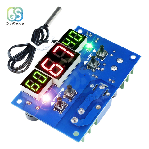 W1401 DC 12V 24V Intelligent Digital Thermostat Temperature Controller Thermometer Waterproof NTC Sensor Probe ► Photo 1/6