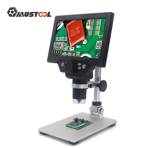 MUSTOOL G1200 Electronic Digital Microscope 12MP 7 Inch Large Screen LCD Display 1-1200X Continuous Amplification Magnifier Tool ► Photo 1/6