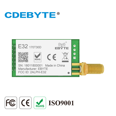 Ebyte E32-170T30D SX1278 UART 170MHz 30dBm 1W LoRa Module Long Range DIP IoT Transceiver ► Photo 1/4