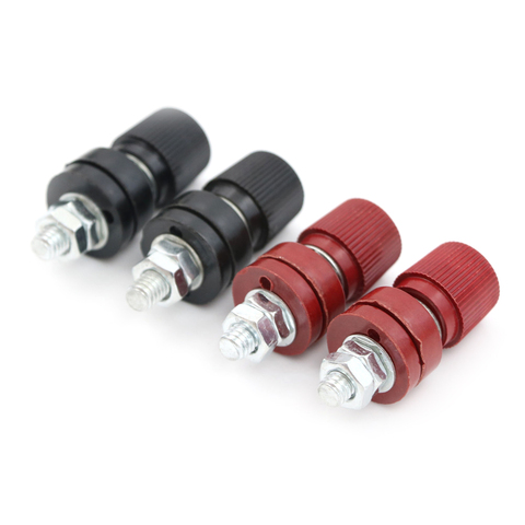 4pcsTerminals Binding Post Terminal 6mm Screw M6 Power Supply (2PCS Red + 2PCS Black) Wholesale ► Photo 1/6