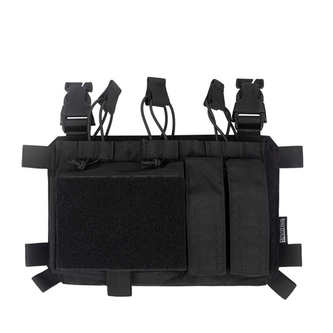 OneTigris Chest Rig/Vest Add-on Triple Mag Pouch with Utility Pouch Tactical Placards Holds Three 30-round 5.56 Magazines ► Photo 1/6