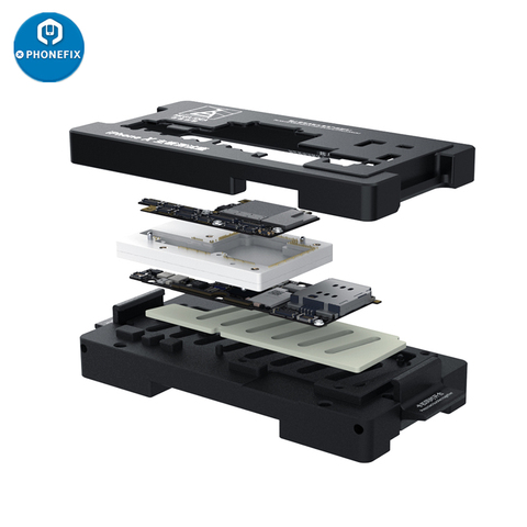 QIANLI ISocket Jig for iPhone x xs max motherboard test fixture double-stacked logic board disassemble reassemble repair tool ► Photo 1/6