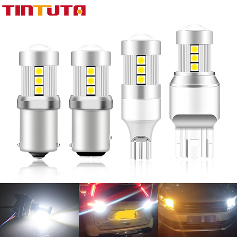 1PC CANBUS T15 W16W LED 1156 P21W PY21W/5W 3030LED 1157 BAY15D P21/5W Bulbs Turn Signal Light 7443 W21W 7440 W21/5W Brake Lamp ► Photo 1/6