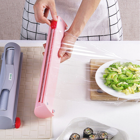 Cling film cutter  home kitchen creative small tool plastic wrap cut artifact YHJ121703 ► Photo 1/6