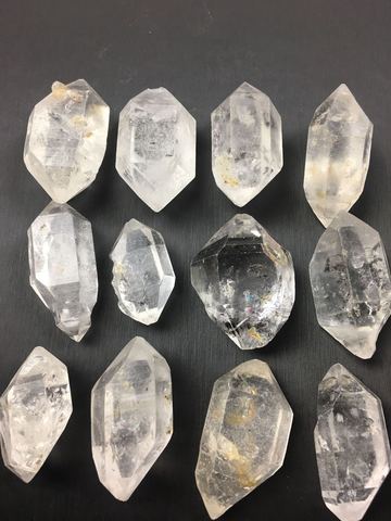 Herkimer Diamond Natural Clear Crystal White Quartz Cluster Points Pillar Column Terminated Wand Specimen Healing Reiki Mineral ► Photo 1/4