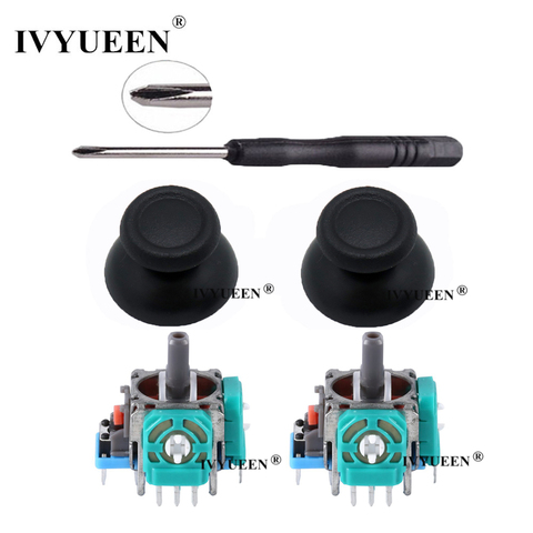 IVYUEEN 3D Analog Joystick Sensor Module Potentiometer & Thumb Stick for Sony PlayStation 4 PS4 Pro Slim Controller Repair Parts ► Photo 1/6