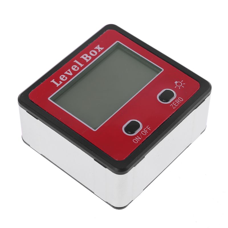 Digital Inclinometer Spirit Level Box Protractor Angle Finder Magnet Bevel Meter 