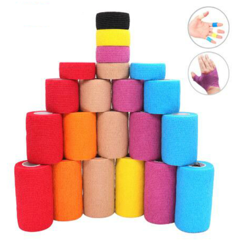 4.5M Length Athletic Tape Colorful Elastoplast Athletic Elastic Bandage Self Adhesive Wrap Tape Ankle Knee Arthrosis Protector ► Photo 1/6