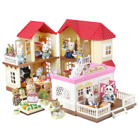 Children's Simulation Forest Animal Family 1:12 Scale Dollhouse