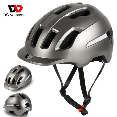 WEST BIKING Bicycle Helmet Ultralight Adjustable Electric Bike Safety Cap MTB Mountain Road Motorcycle Men Women Cycling Helmet ► Photo 1/6