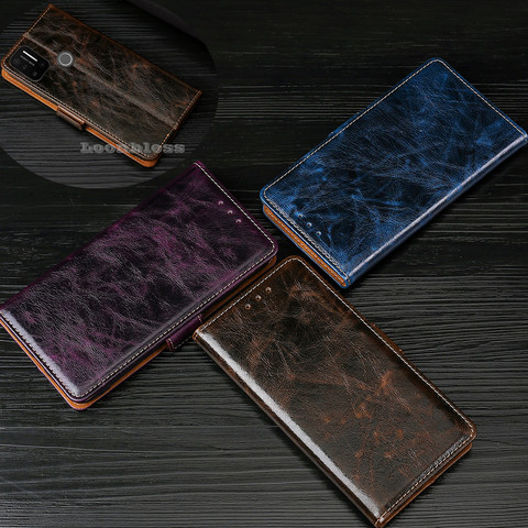 Luxury Case For Umidigi A7 A 7 Pro A7Pro Case Leather Wallet Retro Card Holder Book Back Flip Cover For Umidigi A7 Pro Case capa ► Photo 1/6