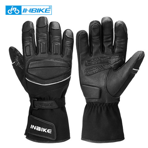 INBIKE Windproof Motorcycle Gloves Winter Thermal Bicycle Motocross Gloves Mens Waterproof Touch Screen Cycling MTB Bike Gloves ► Photo 1/6