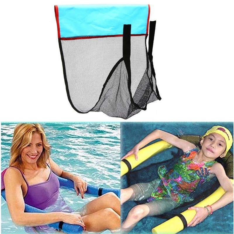 Floating Pool Noodle Chair Net for Swimming Seat Water Relaxation