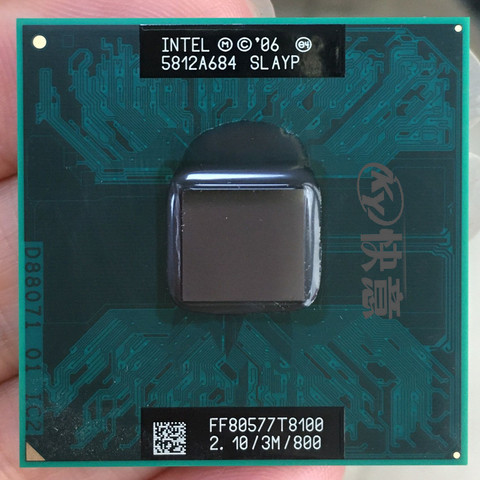 Intel Core 2 Duo T8100 CPU Laptop processor PGA 478 cpu 100% working properly ► Photo 1/1