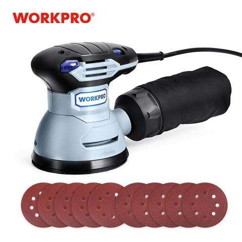 WORKPRO 300W Random Sander with Variable Speed Random Orbit Sander with 10PC sandpaper Dust exhaust and Hybrid dust canister ► Photo 1/6