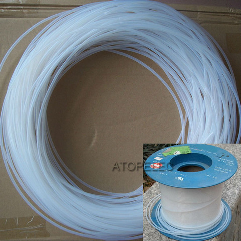 5M PTFE Tubing F4 Rigid Pipe 260Deg.C High Temperature ID 2.2mm/2.4mm/2.7mm/3mm/3.4mm/3.8mm Inner Diameter ► Photo 1/1