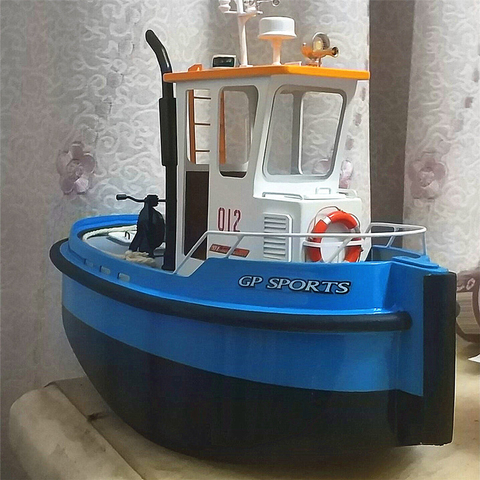 Q1plus Tugboat Model Set Q Egg Boat Rescue Boat Simulation Sailing Ship Model Birthday Gift ► Photo 1/5
