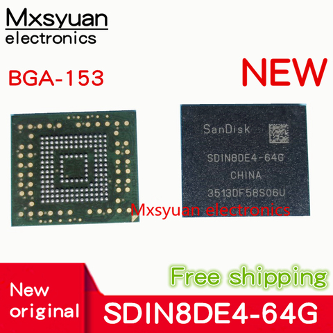 1pcs~10pcs/lot SDIN8DE4-64G SDIN8DE4-64 8DE4-64G BGA153 EMMC 64GB flash chip New and original ► Photo 1/1