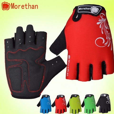 Promotion Bike Gloves Half Finger Team Guantes Ciclismo  Breathable Gloves for  Man Woman Kids Summer  Bicycle Glove 5 Colors ► Photo 1/6